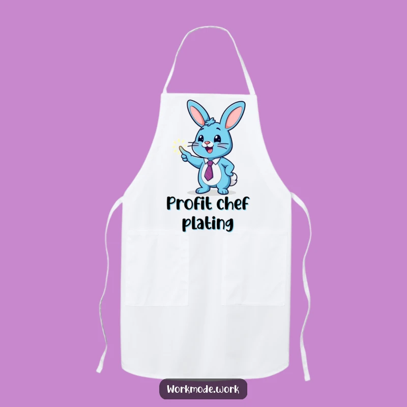 Funny Bunny Graph Apron: Cook Up Success!