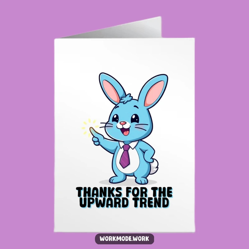 Free Printable Thank You Card: Bunny Investor - Funny Gratitude Download!