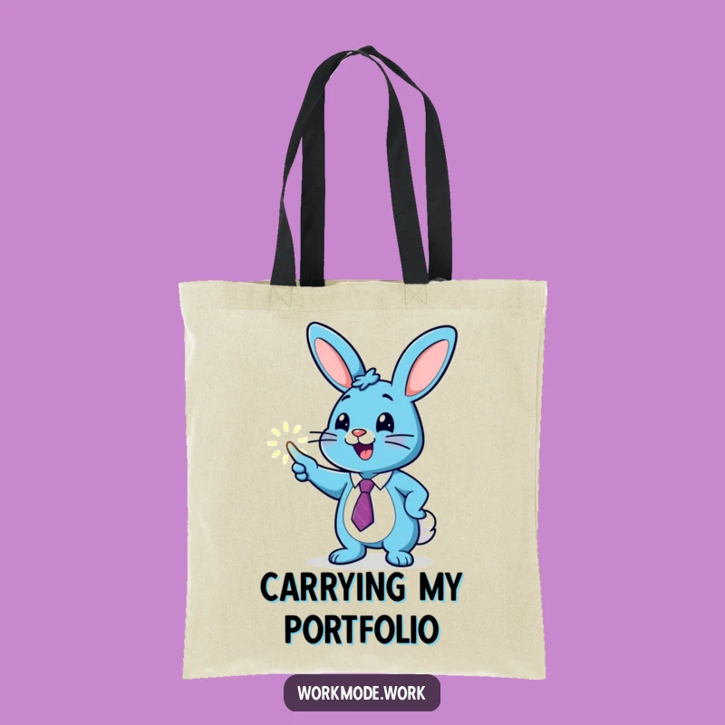 Funny Bunny Graph Tote Bag: Carry Your Ambition!